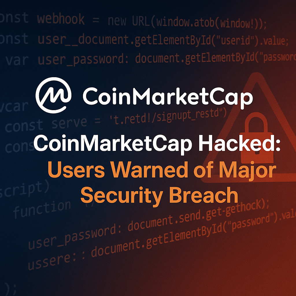 CoinMarketCap Hacked: Users Warned of Major Security Breach