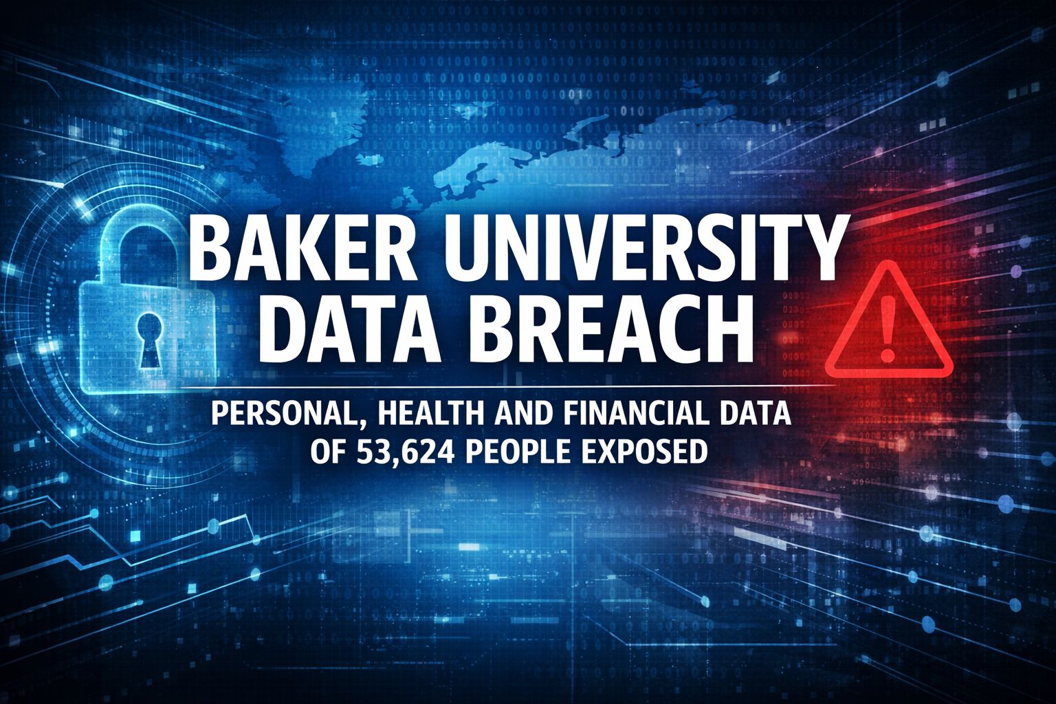 Baker University Data Breach; Personal, Health and Financial Data of 53,624 People Exposed
