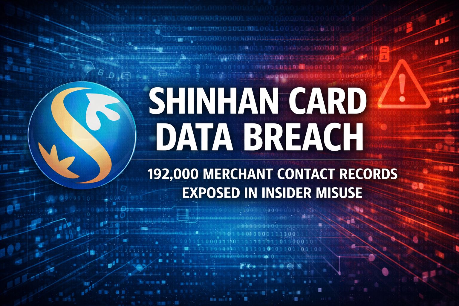Shinhan Card Data Breach; 192,000 Merchant Contact Records Exposed in Insider Misuse